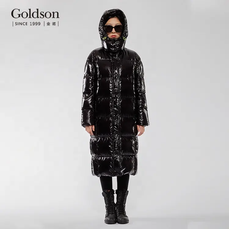 2020 Fall winter hooded puffer quilted goose down coats women