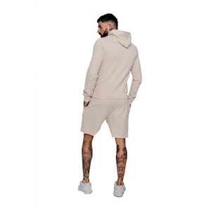 Ensemble sweat à capuche pour homme, hoodie couleur unie, short décontracté/cordon, pull, offre spéciale, collection - Product Image 2