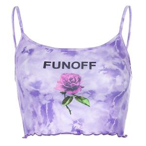 เสื้อครอปพิมพ์ลายมัดย้อมสำหรับผู้หญิงเสื้อคู่สีพรีเมี่ยมบริการ OEM - Product Image 1