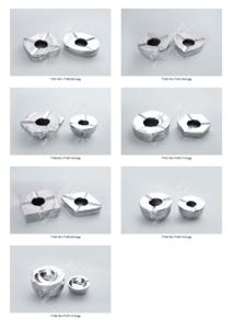 Cenicero de Metal de aluminio plateado, mesa decorativa de forma redonda, centro de mesa de nuevo estilo, cerámica irrompible para fumar - Product Image 2