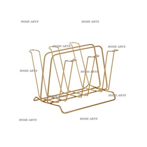 Porte-gobelet en verre couleur or de qualité supérieure porte-gobelet en verre en métal de conception la plus récente pour la cuisine, la maison et l'hôtel - Product Image 3