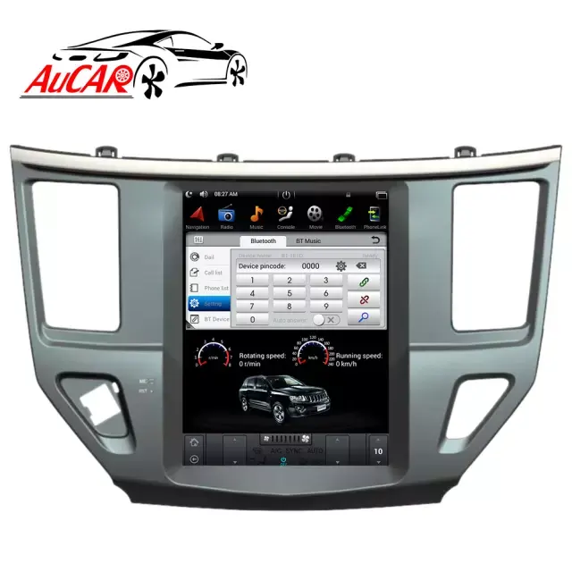 Автомобильный видеоплеер AuCar 10,4 T-Style Android 9,0, DVD-плеер с GPS-навигацией, автомобильное радио, стерео, головное устройство для Nissan Pathfinder 2012-2019