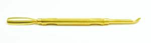 Gold Coated Pretty Nail Pusher Manicure Cuticle Nail Pusher Scraper Spoon Tools - Product Image 4