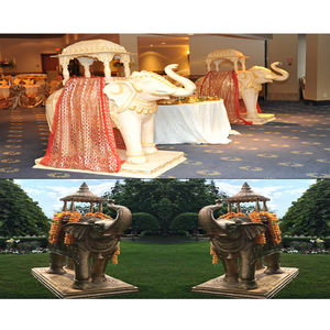 Estatuas de Elefantes de Fibra para Decoración de Bodas Indias, Estatua de Elefante de Fibra para Decoración Exterior, Estatuas de Elefantes de Fibra - Product Image 1
