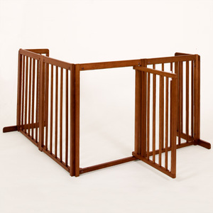 Barrière pour animaux de compagnie en bois pliable moderne et autoportante pour salon, barrière pour chien pour la maison ou la porte, barrière pour chien en bois fabriquée au Vietnam - Product Image 4