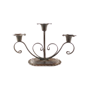 Candelabro de hierro negro de 2 brazos hecho a mano, de primera calidad, tamaño personalizado, decoración para bodas, muy vendido. - Product Image 5