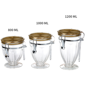 [Holar] Đài Loan làm Vàng nắp cúp thiết kế <span class=keywords><strong>acrylic</strong></span> nhựa Jar thực phẩm container cho kẹo Cookie đồ ăn nhẹ - Product Image 5