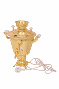 Samovar ไฟฟ้าทองเหลืองโบราณคุณภาพสูงในราคาถูกผลิตในอินเดีย - Product Image 6