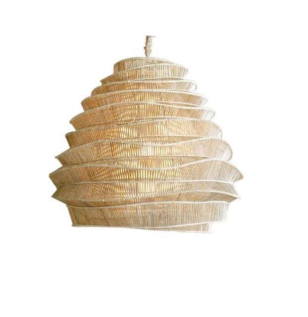 Bamboo Rattan Lantern Chandelier Pendant Light Vintage Hanging Light for Decoration Lighting From Vietnam (Model No: SS-617)