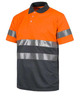 Camisas de trabajo de seguridad, camisa reflectante de alta visibilidad, de secado rápido, tipo Polo - Product Image 1