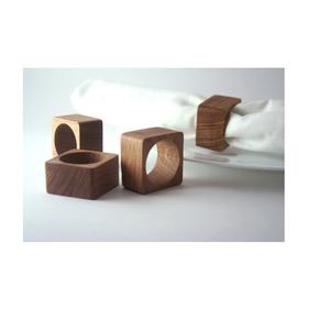 Porte-serviettes en bois antique pour showpieces rond de serviette fait main mariage et taille personnalisée - Product Image 4