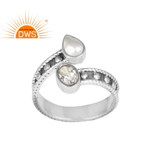 Bague en argent sterling 925 de conception ethnique indienne, fabricant de bijoux, collection classique - Product Image 1