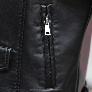 Chaleco de los hombres de moda casual ropa de calle original cuero con personalización la disponibilidad - Product Image 4