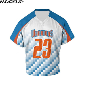 Uniformes de crosse personnalisés OEM Vêtements de sport d'équipe Maillot et short en polyester respirant à séchage rapide - Product Image 3