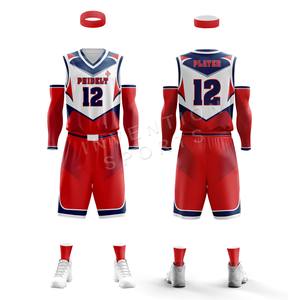 Uniforme de basket-ball en sergé, matériel imprimé, uniforme de sport pour jeunes/Logo personnalisé - Product Image 4