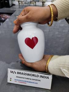 Urna de cremación de aluminio Pet pintada a mano, urna de cremación de marca para cenizas de mascotas - Product Image 4