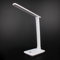 Vente en gros élégante lampe de bureau LED 10W 700Lm à intensité variable avec capteur tactile 3CCT 2700K/4100K/6000K blanc noir marron alimentation secteur