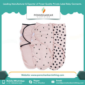 Eco-Friendly <b>Baby</b> Swaddle Wrap 100% Cotton <b>Baby</b> Swaddle <b>Blanket</b> Comfortable <b>Baby</b> Swaddle - Product Image 2