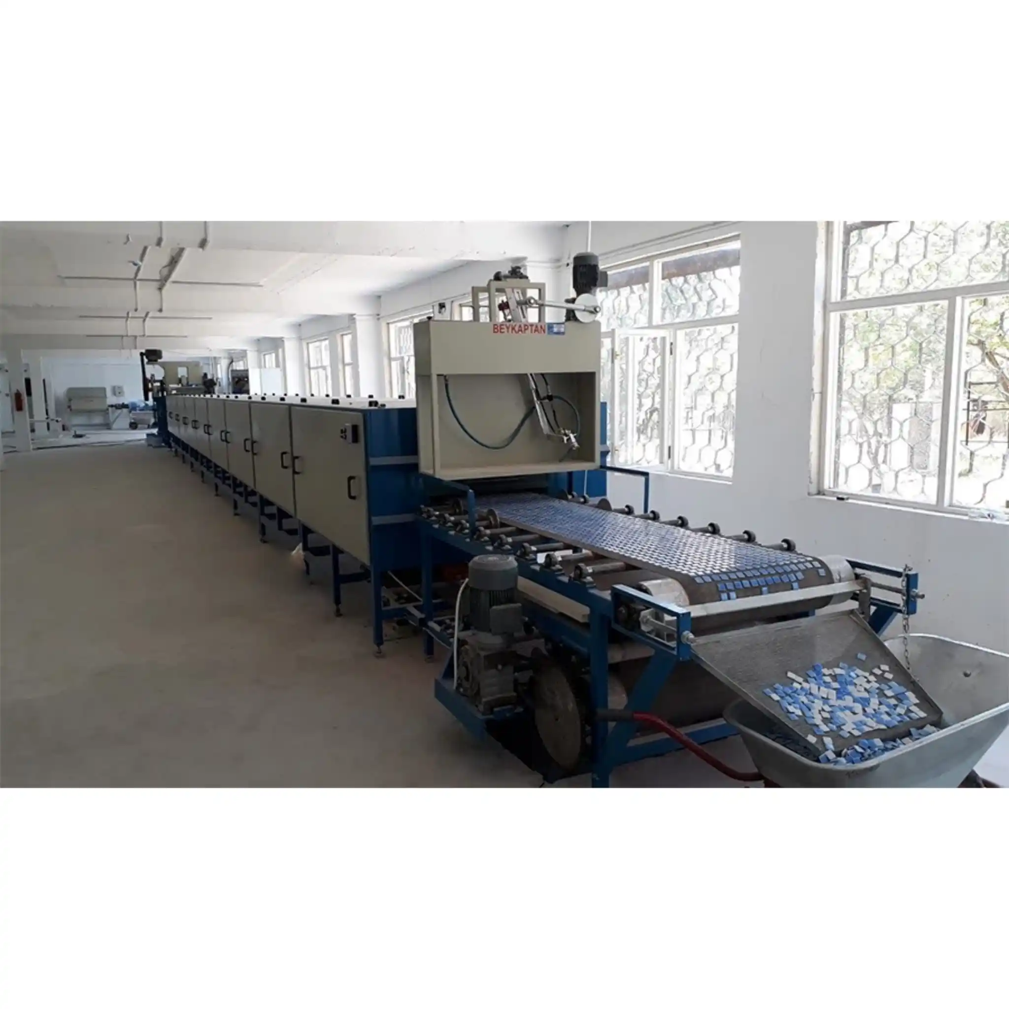 High Quality Glass Mosaic Machine Line - Wholesale Product - 27 Meters Long - 30 Tone Weight-Blue and White Glass Mosaic Line