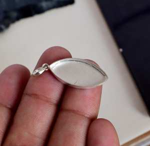 Ravishing Impressions Colgante de Plata de Ley 925 con Forma de Copa Marquise de 10x20 mm, Ligero, para Creación de Joyería Fina - Product Image 1