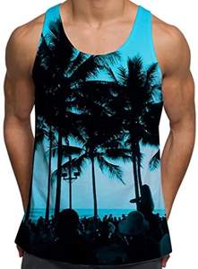 Fabricant OEM personnalisé sublimé imprimé plage style hawaïen débardeurs respirant maillots respirant Cool Max Polyester XXL - Product Image 4