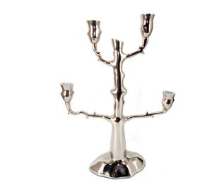 <b>Silver</b> Candle Stand Metal Candle Stand Holder | Taper Candle Holder for Home Decor Wedding Table Centerpiece Event Decoration - Product Image 1