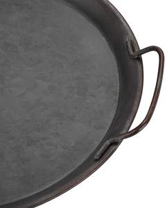 Bandeja de servicio galvanizada negra Perfecta para servir postres dulces en bodas caseras y decoración de hoteles pieza de exhibición elegante - Product Image 3