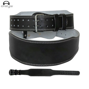 20กก. เข็มขัดออกกำลังกายยกน้ำหนักหนังพีวีซีและหนังพียูพร้อมหนังสังเคราะห์และยางสำหรับยกน้ำหนัก - Product Image 4