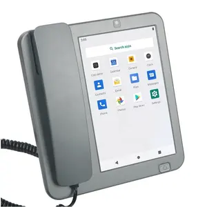 4G LTE 고정 무선 안드로이드 10 WiFi 벽걸이 스마트 전화 무선 스마트 HD 비디오 홈 비디오 데스크탑 전화