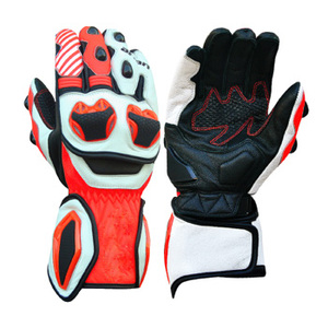 Gants de moto de course complets personnalisés de haute qualité Gants de moto en cuir à écran tactile imperméables - Product Image 1