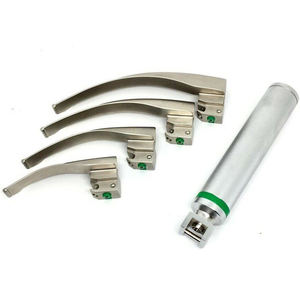 Juego de laringoscopio desechable de fibra óptica Macintosh & Miller-9 HOJAS, 3 ASAS - Product Image 4