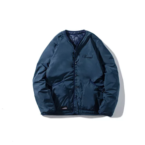 Veste d'hiver matelassée de haute qualité pour hommes avec logo à capuche Position OEM Service disponible - Product Image 5