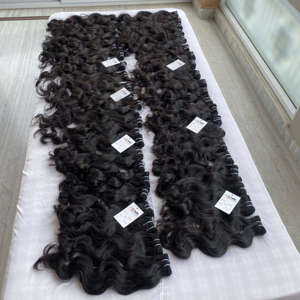 ผมเรมี่แท้แบบไม่ผ่านการทำเคมีผมธรรมชาติแบบไม่ผ่านกระบวนการผมดัดลอน - Product Image 2