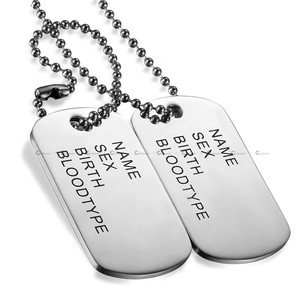 Etiquetas de perro personalizadas de acero inoxidable de alta calidad con impresión en color y nombre personalizado impreso en etiquetas - Product Image 5