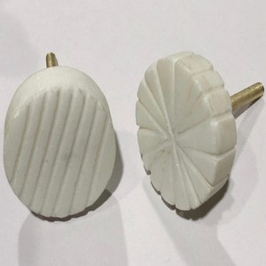 Bouton de quincaillerie en marbre antique personnalisé boutons de tiroir différentes formes Lametierartz armoires de cuisine commodes finition chromée antique - Product Image 5