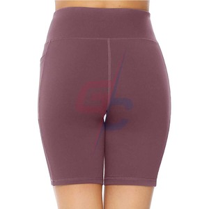 Short de Yoga pour femmes, vêtements de Gym, taille haute, avec poches - Product Image 4
