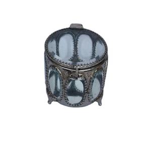 Joyero de vidrio niquelado para mujeres y niñas, caja de joyería con latón disponible en otros organizador de acabado - Product Image 1