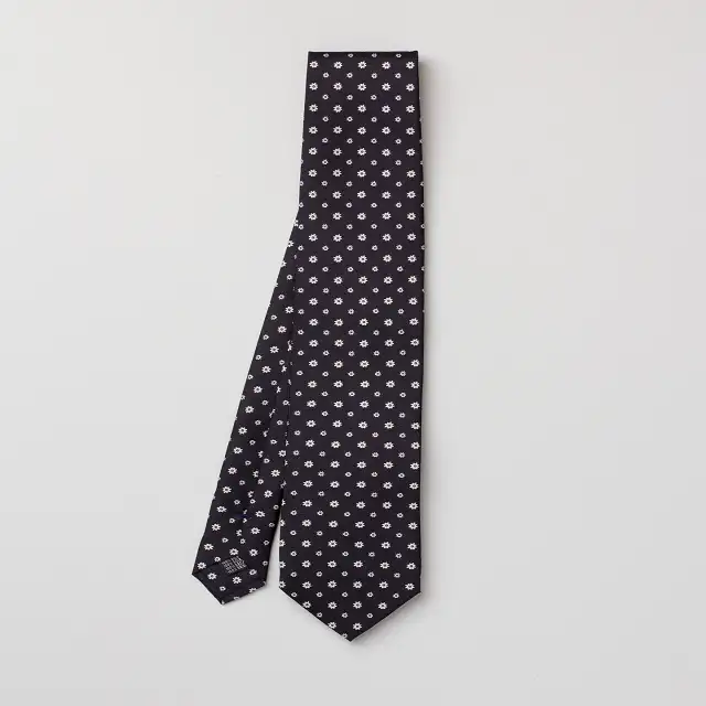 Gravata masculina italiana de seda, cor azul fef' daises 100%, gravata para vestir, feita à mão, itália, 150x8cm