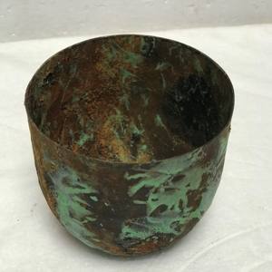 Vela de hierro perfumada rústica de lujo, Juego de 3 botes de vela de color antiguo, flor de cera de soja - Product Image 3