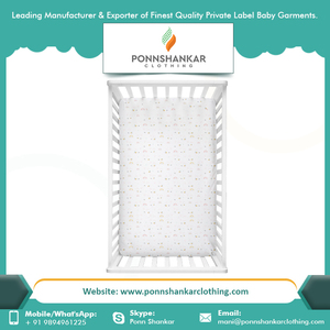 ผ้าฝ้ายอินทรีย์มัสลินเด็กติดตั้งแผ่นเปล - Product Image 2