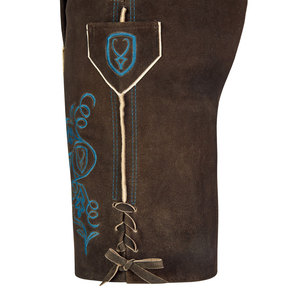 Pantalones cortos bávaros de último diseño personalizados para hombre estilo callejero cuero genuino Lederhosen nueva llegada - Product Image 5