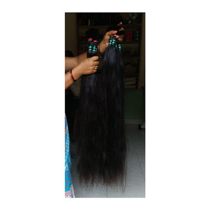 Extensiones y Pelucas de Cabello Virgen Remy Indio 100% de Grado Superior, Suministro a Granel con Doble Trama a Máquina - Product Image 1