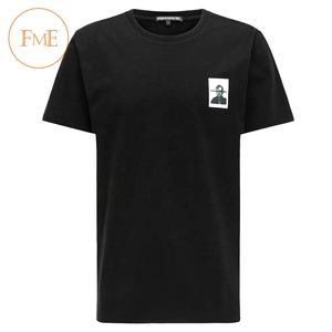 T-shirt en coton de haute qualité à impression personnalisée pour hommes, couleur unie avec col haut et design épais et uni - Product Image 3