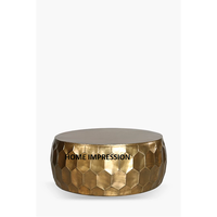 Table basse en métal de courbe de couleur d'or classique décorative de style moderne d'uniqye nouveau concepteur en métal les tables en métal les plus vendues