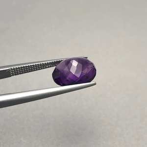 พลอยอเมทิสต์ธรรมชาติหินลูกขนนกหินรูปวงรีทรงหลวม13X18MM เหลี่ยมเพชรพลอยเทียบ - Product Image 5