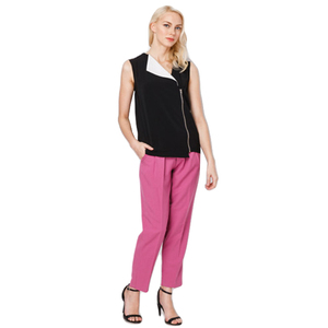 Nouveautés Pantalon long respirant taille moyenne pour femmes Vêtements décontractés avec poche latérale Fabriqué au Vietnam - Product Image 4