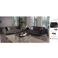 Ensemble de canapés de salon pour projet d'hôtel appartement Villa Restaurant café bureau intérieur de meubles turcs fournisseur chaise Chesterfield