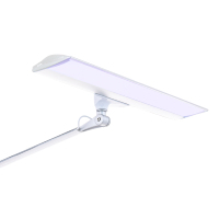 Lampe LED de gradation de pierres précieuses et de diamants, lumière froide douce, 4 lumières, bras argenté réglable avec hauteur ajustable pour bijoux