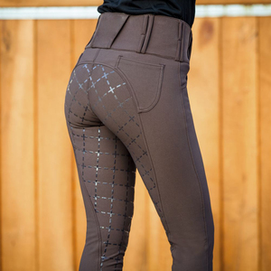 Ropa ecuestre Ropa deportiva Pantalones con agarre de asiento completo Wasitband ancho Pantalones personalizados al por mayor Pantalones de montar a caballo - Product Image 2