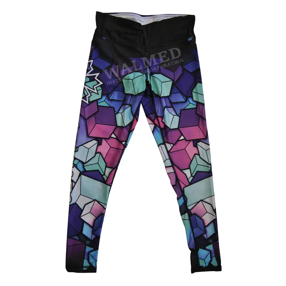 Custom Sublimation Printed Yoga Wear Women Fitness Tights / Online Shopping Sublimation Women Leggings In Different Color
